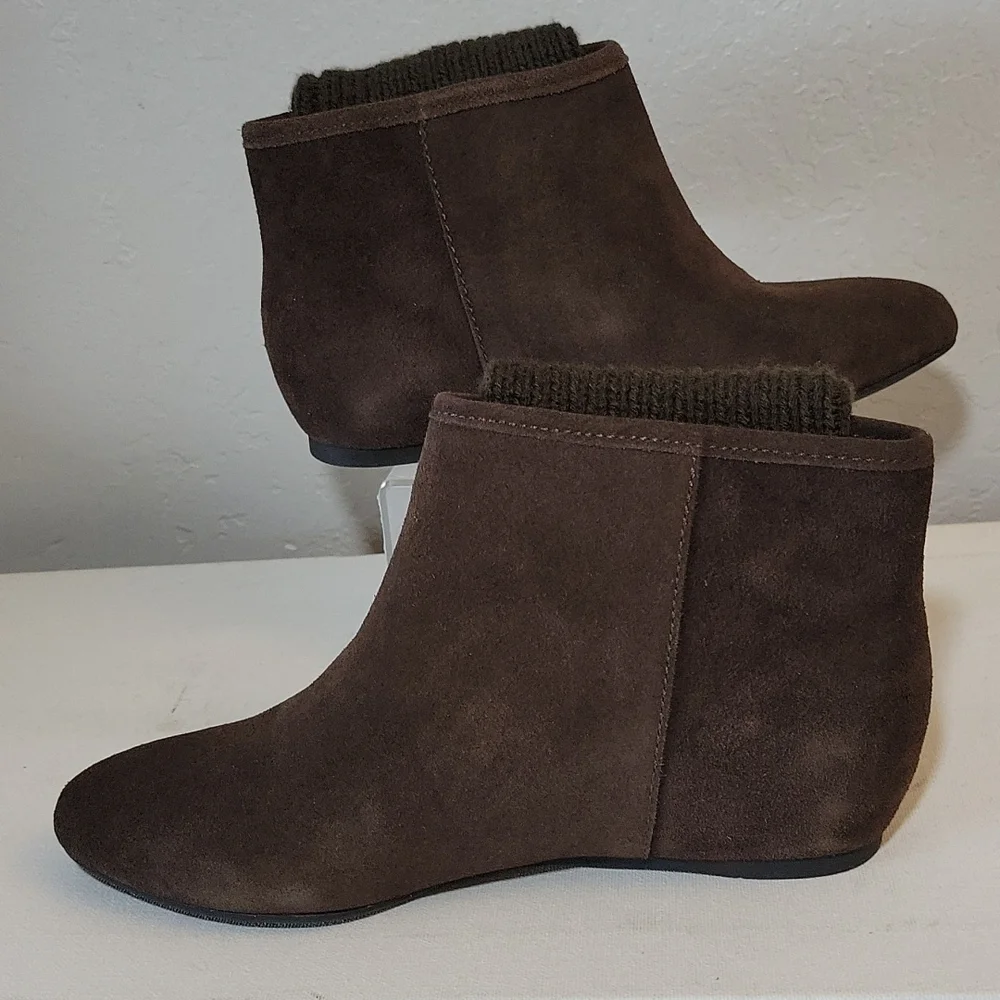 APEPAZZA Suede Ankle Sock Boot 35